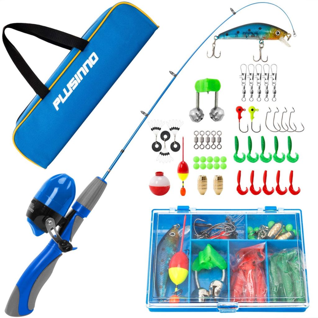 PLUSINNO Kids Fishing Pole