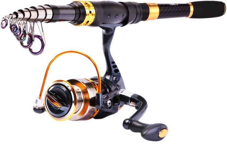 Sougayilang Telescopic Fishing Rod and Reel Combo
