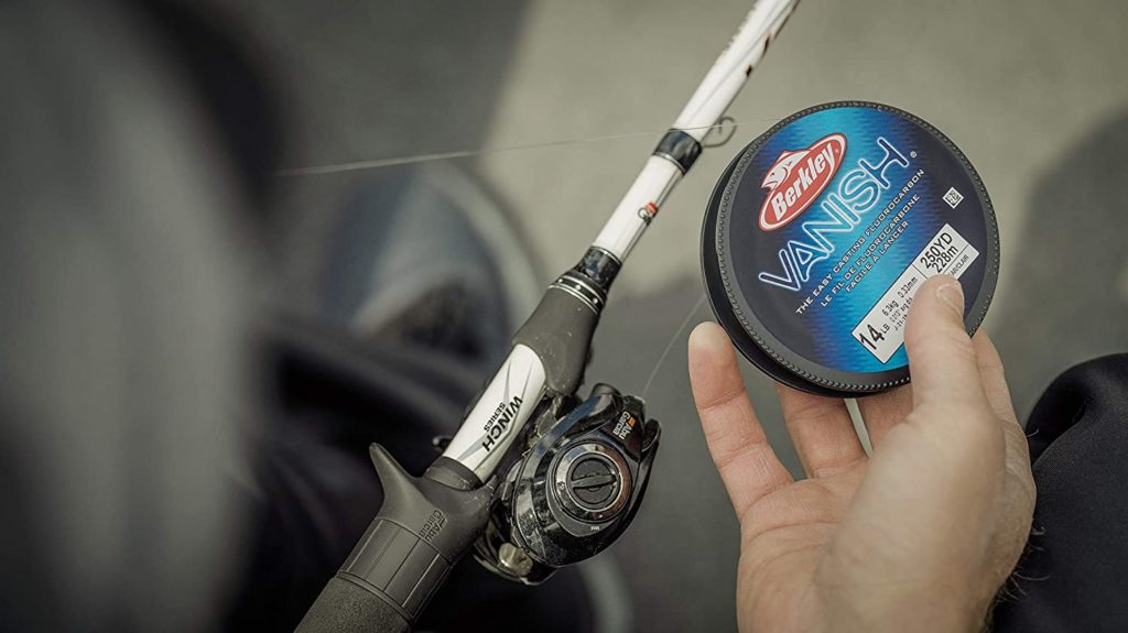 Berkley Vanish Fluorocarbon fishing line in use