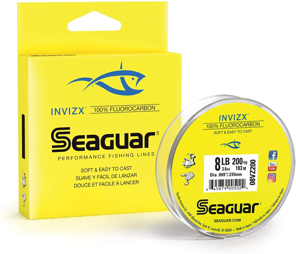 Seaguar Invizx 100% Fluorocarbon 200 Yard Fishing Line