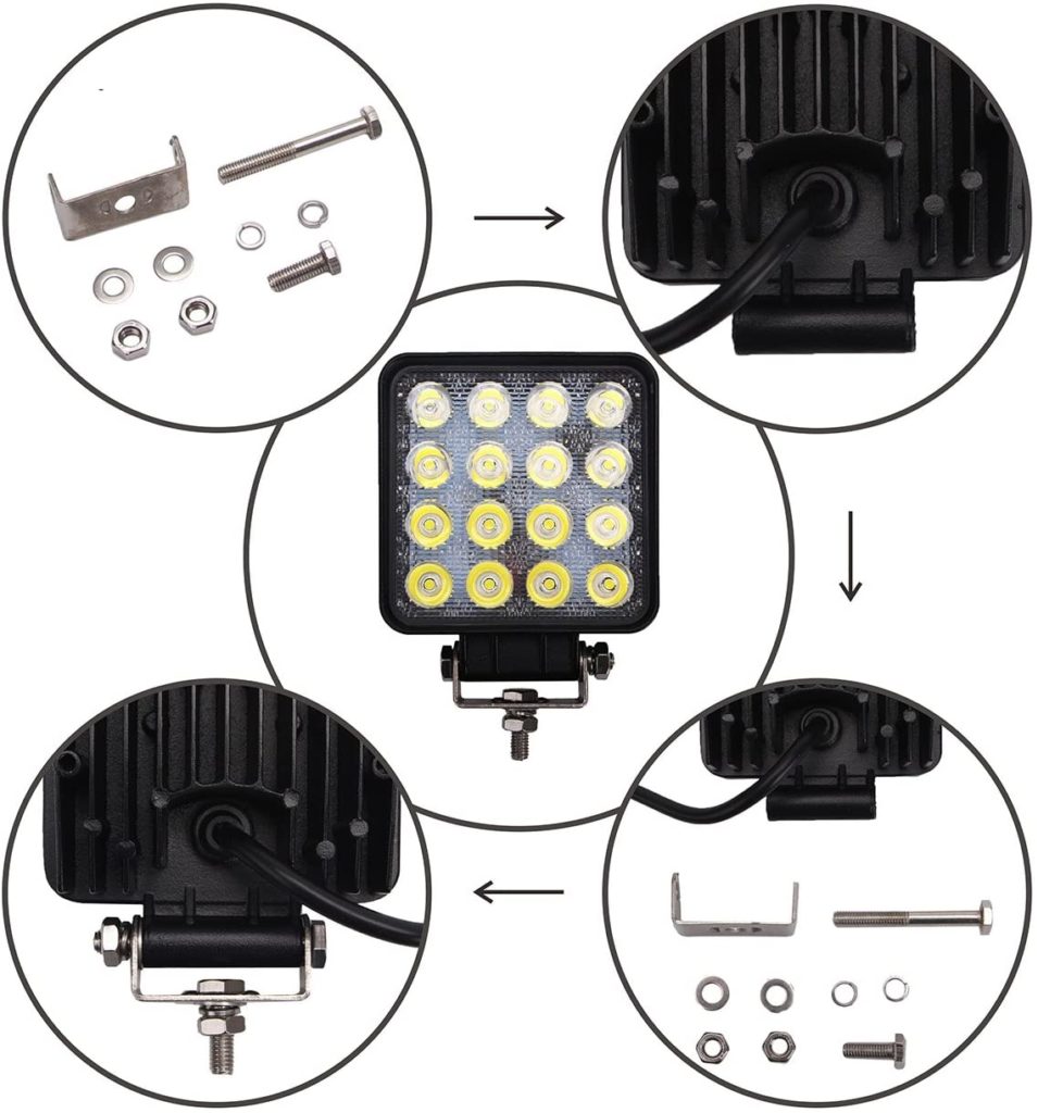 Glotech LED Light Bar fittings