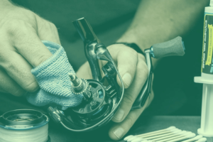 lubrication fishing reels